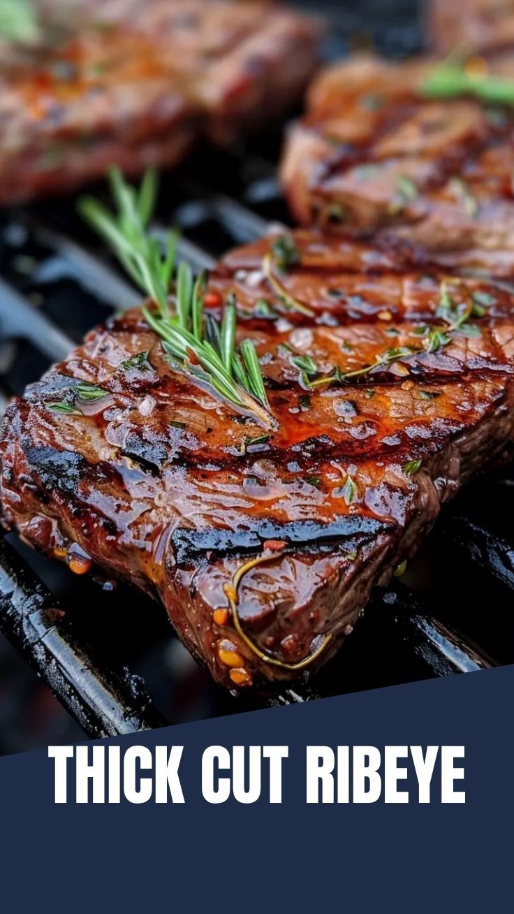 A perfectly grilled ribeye steak, ideal for Father's Day celebration.
