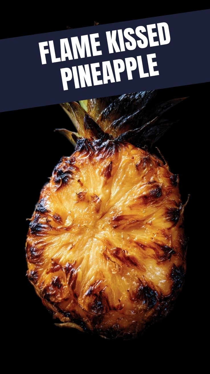 Slices of grilled pineapple with char marks