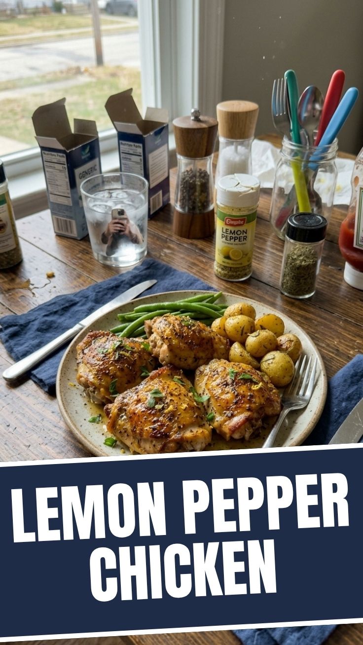 Delicious lemon pepper chicken dish, perfectly seasoned