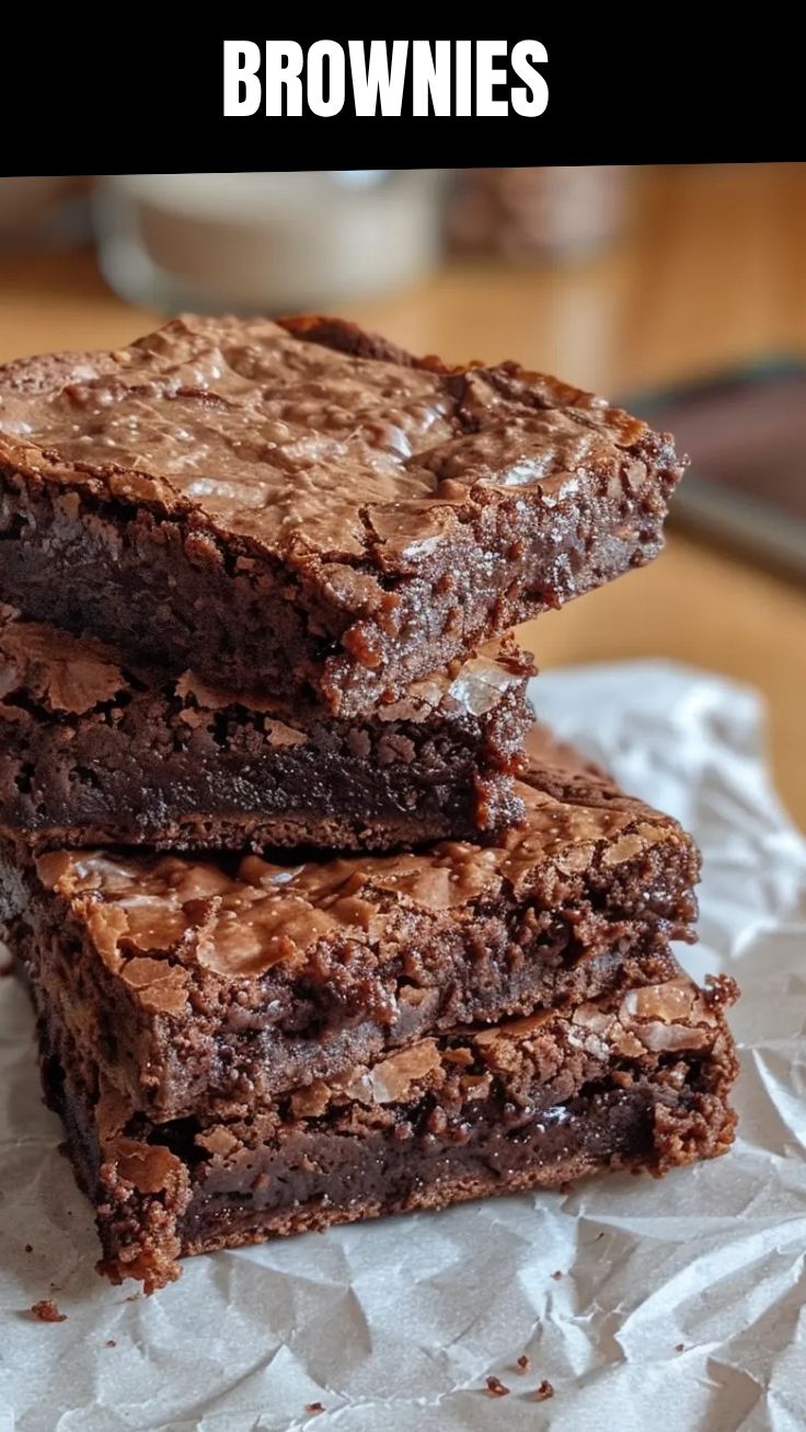 Freshly baked fudgy brownies in a pan, ready to be cut