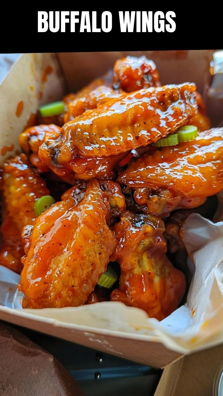 A platter of mouthwatering buffalo wings, perfectly sauced
