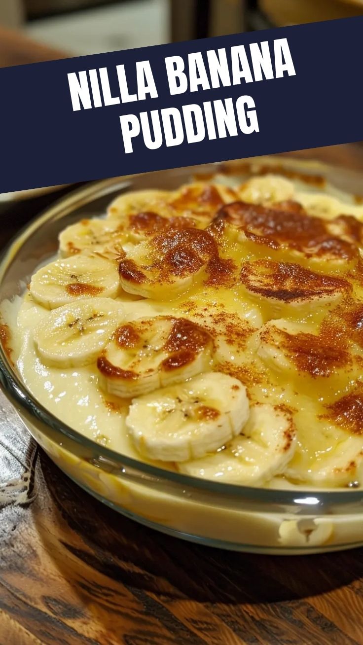 A bowl of traditional Southern banana pudding with vanilla wafers and fresh banana slices.